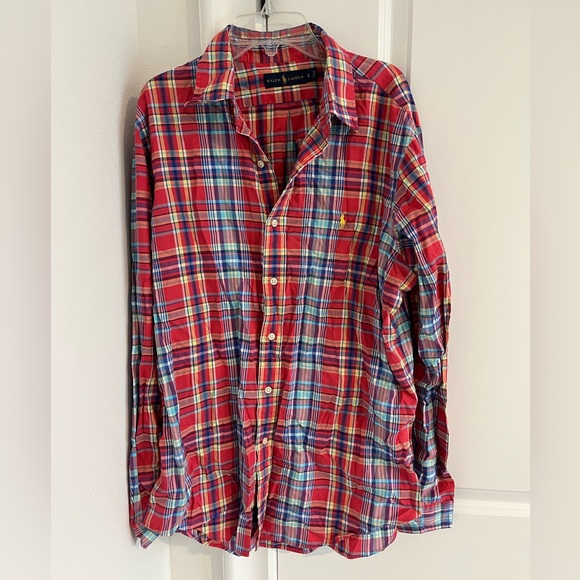 Ralph Lauren Men's Multicolor Plaid Shirt - Picture 2 of 2